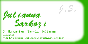 julianna sarkozi business card